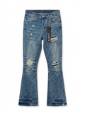 Purple fleard jeans