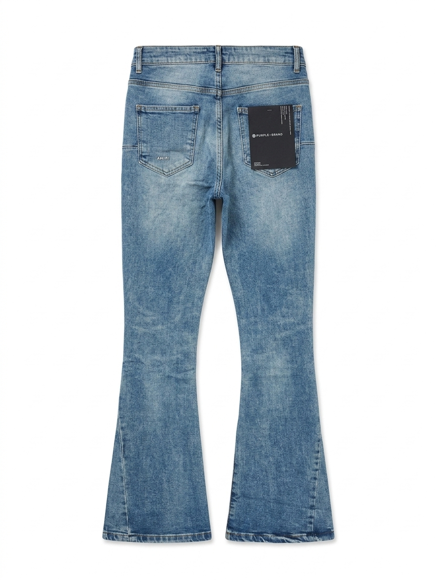Purple fleard jeans
