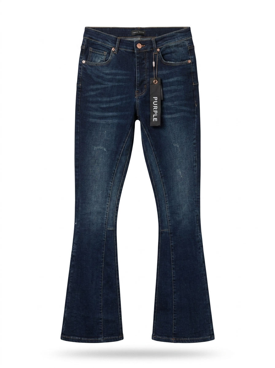 Purple fleard jeans